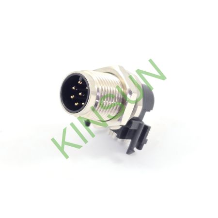 کانکتور مرد 8 پین THT کدگذاری شده A M12 90°